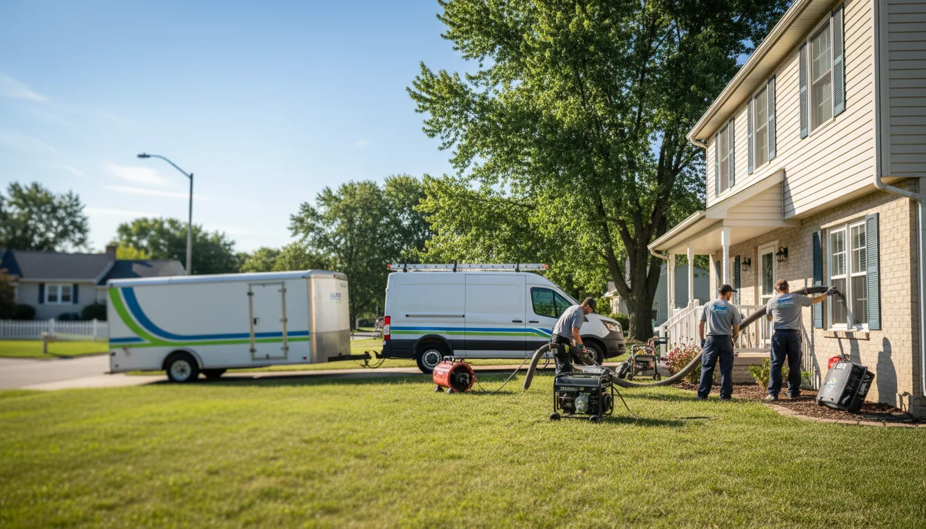 Flooded Basement Restoration And Cleanup With Repair in Loretto, MN near me